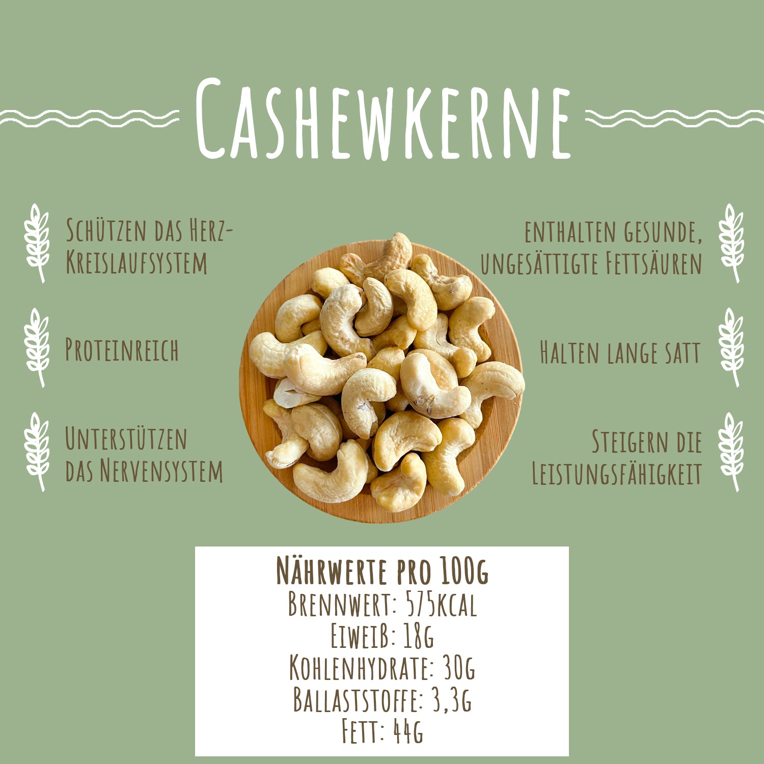 Cashewkerne gehören zu den beliebtesten Nüssen