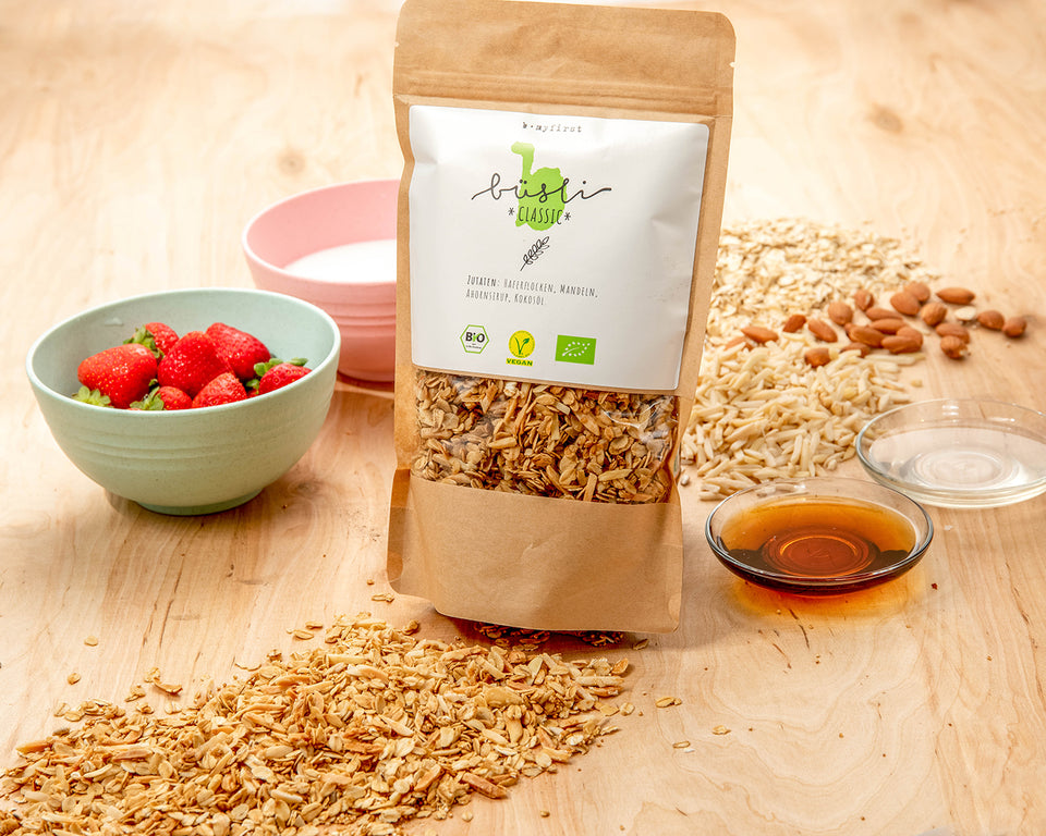 Busli büsli, dein veganes Bio-Müsli – Büsli