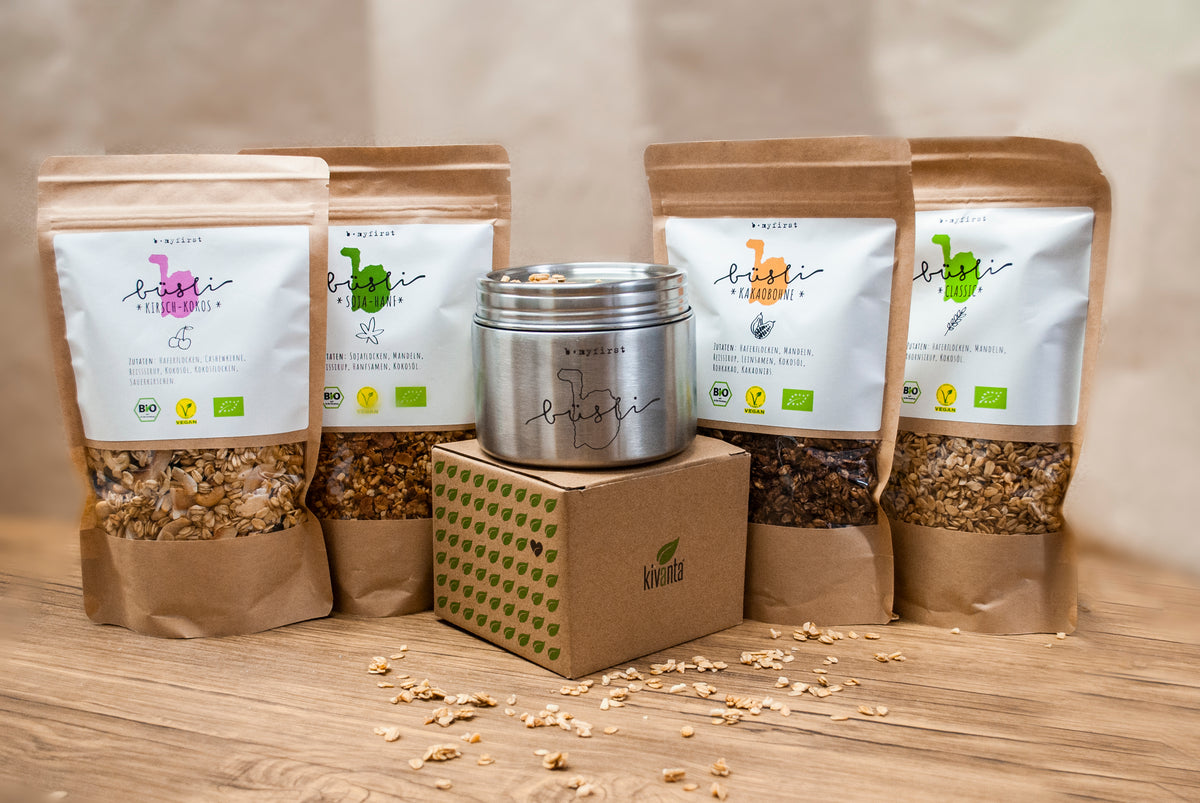 Busli büsli, dein veganes Bio-Müsli – Büsli